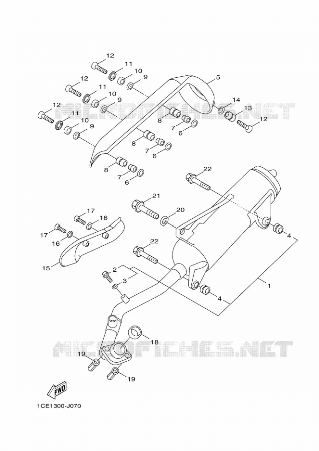 ECHAPPEMENT Yamaha SCOOTER 125 2010 BWS  YW125