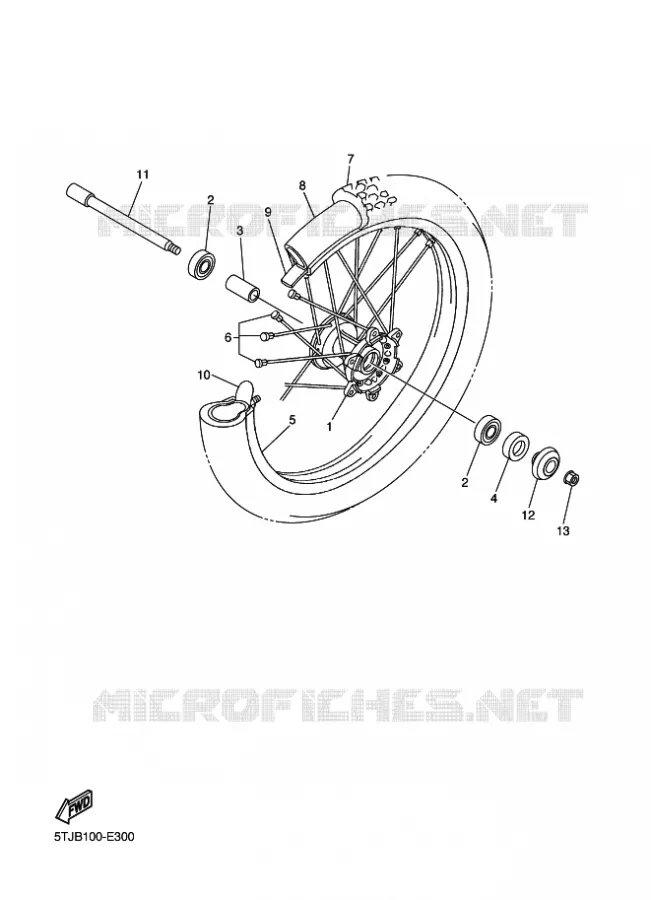 ROUE AVANT Yamaha MOTO 250 2016 WRF  WR250F