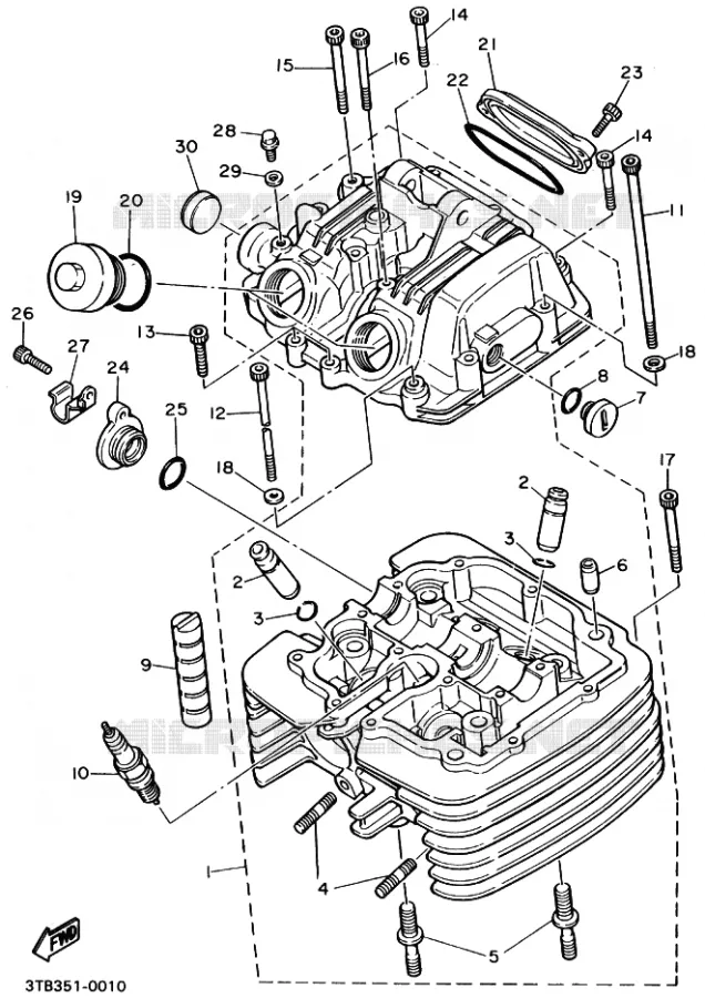 CYLINDRE Yamaha MOTO 600 1993 XTE  XT600E
