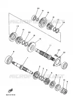 TRANSMISSION pour Yamaha YFM250 de 2000