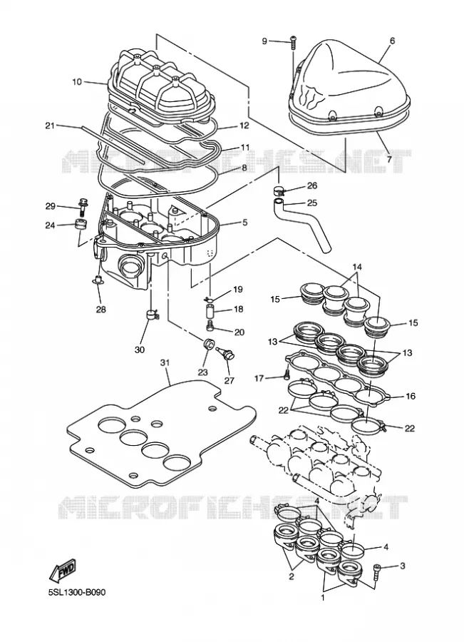 ADMISSION Yamaha MOTO 600 2003 R6  YZF-R6