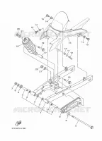 BRAS OSCILLANT / AMORTISSEUR pour Yamaha FZ16 de 2010