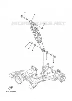 AMORTISSEUR ARRIERE pour Yamaha YFM350FWA de 2011