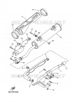ECHAPPEMENT pour Yamaha YFM350FWA de 2011