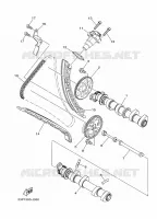 ARBRE A CAMES / CHAINE DE DISTRIBUTION pour Yamaha XT1200Z de 2015