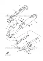 ECHAPPEMENT pour Yamaha YFM350FWA de 2008