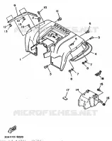 GARDE BOUE ARRIERE pour Yamaha MOTO 4 - 250 de 1989