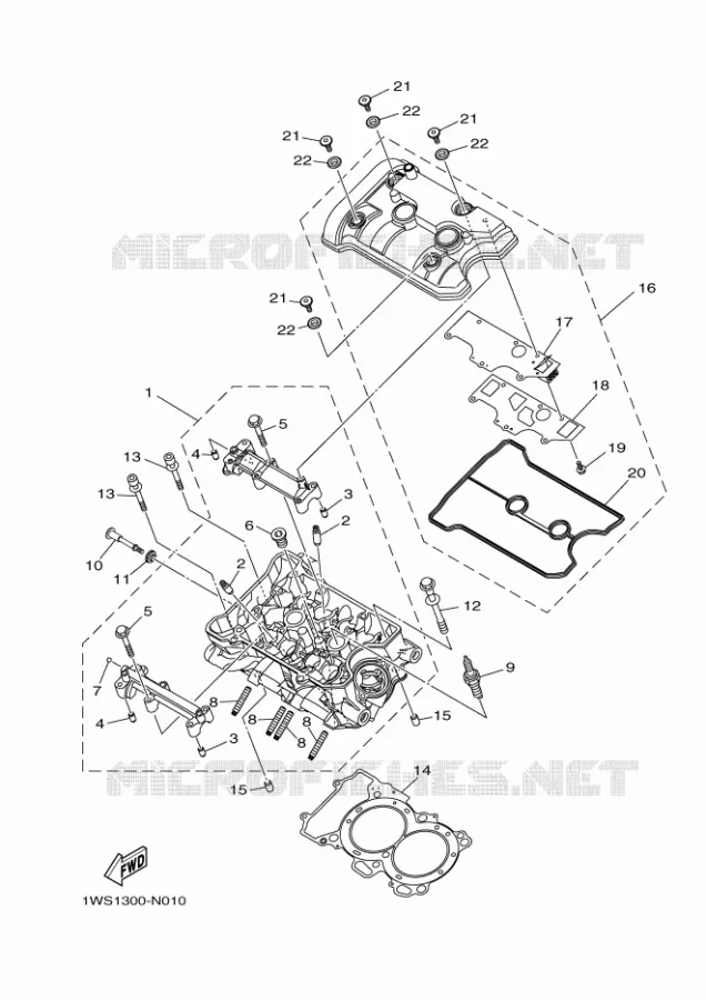CULASSE Yamaha MOTO 700 2016 MT  MT07