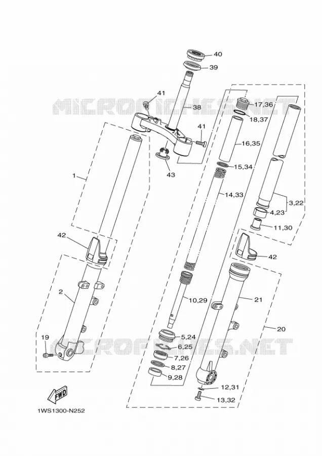 FOURCHE Yamaha MOTO 700 2016 MT  MT07
