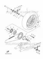 ROUE ARRIERE pour Yamaha MT-07 de 2016