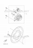 ETRIER DE FREIN ARRIERE pour Yamaha YP125R de 2012