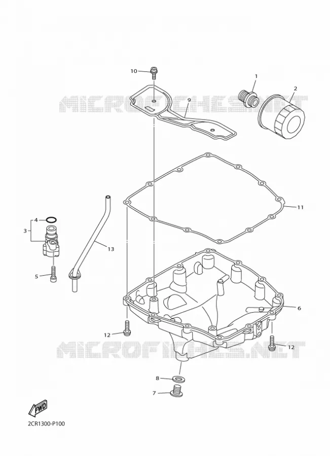 FILTRE A HUILE Yamaha MOTO 1000 2016 R1  YZF-R1