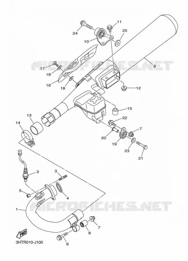 ECHAPPEMENT Yamaha MOTO 400 2016 SR  SR400