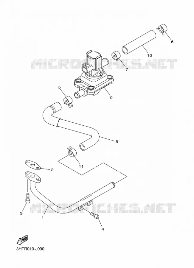 SYSTÈME D'ADMISSION D'AIR AIS Yamaha MOTO 400 2016 SR  SR400