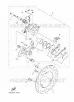 ETRIER DE FREIN ARRIERE pour Yamaha MT-03 ABS RACE BLU de 2016