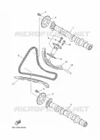 ARBRE A CAMES / CHAINE DE DISTRIBUTION pour Yamaha MT-09 de 2016