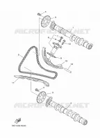 ARBRE A CAMES / CHAINE DE DISTRIBUTION pour Yamaha MT-09 de 2016