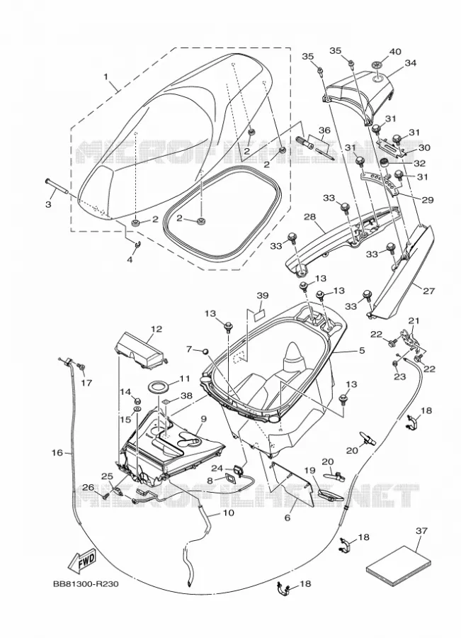 SELLE Yamaha SCOOTER 150 2016 TRICITY  MWS150-A