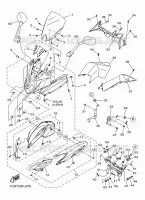 CARENAGES 1  pour Yamaha DIVERSION 600 F ABS de 2016