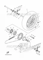 ROUE ARRIERE pour Yamaha MT-07 de 2016