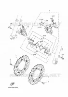 ETRIER DE FREIN AVANT pour Yamaha MT-07 de 2016