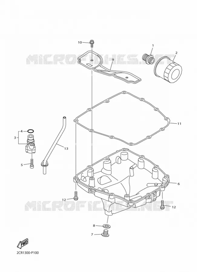FILTRE A HUILE Yamaha MOTO 1000 2015 YZF-R1  YZF-R1