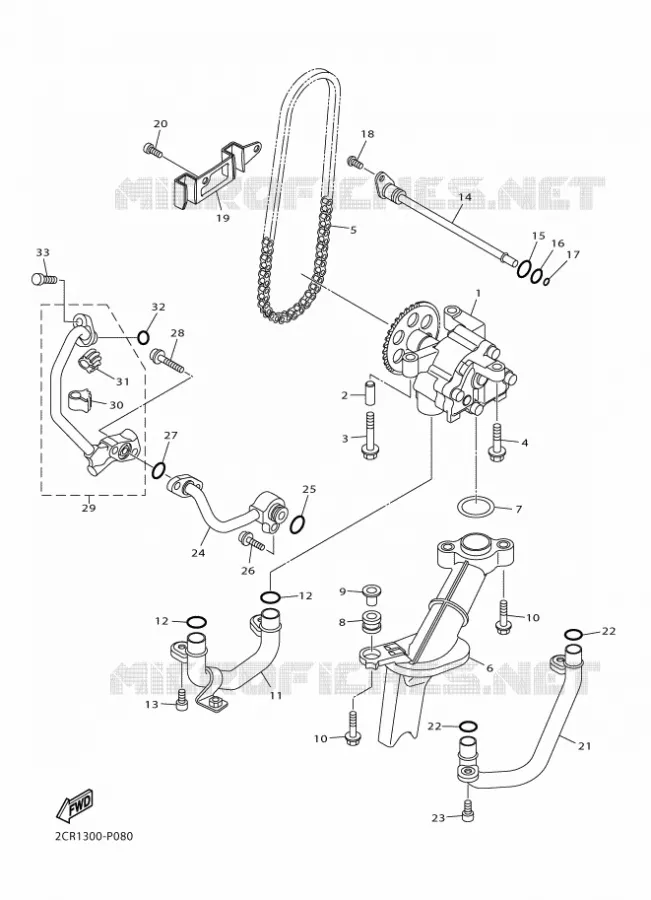 POMPE A HUILE Yamaha MOTO 1000 2016 R1  YZF-R1