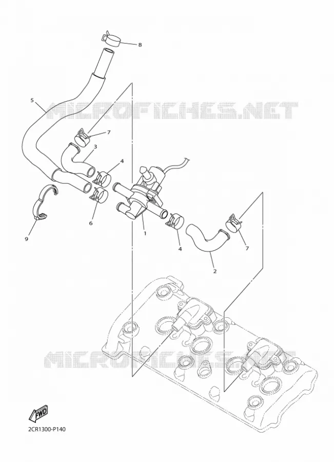 SYSTÈME D'ADMISSION D'AIR AIS Yamaha MOTO 1000 2016 R1  YZF-R1