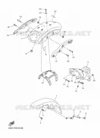 GARDE BOUE pour Yamaha XV 950 ABS de 2016