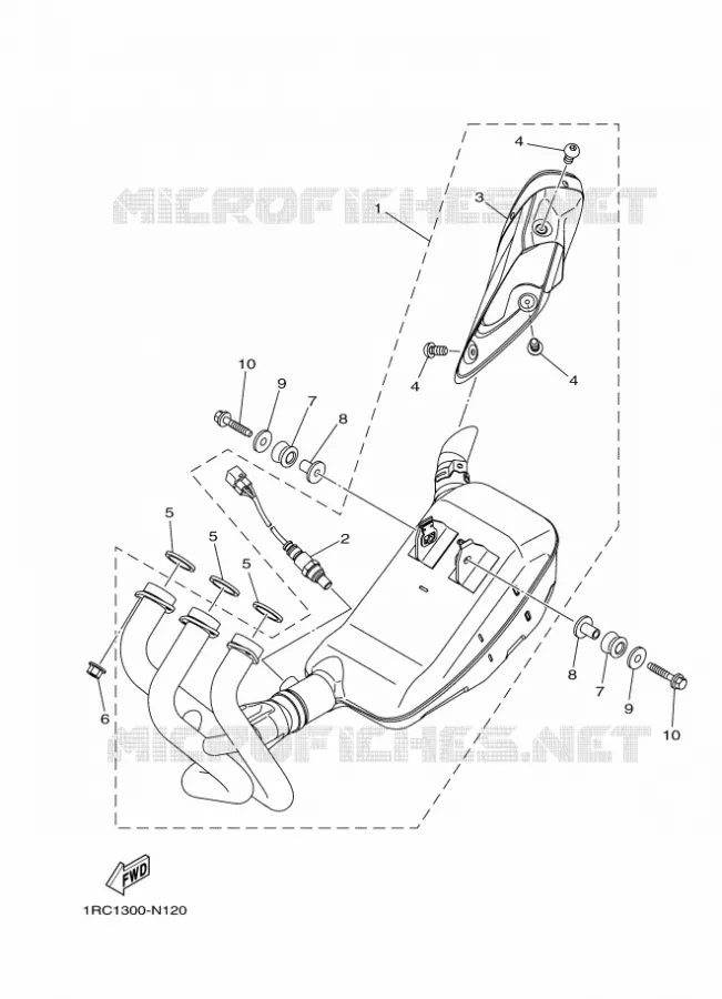 ECHAPPEMENT Yamaha MOTO 900 2016 MT  MT09A