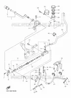 MAITRE CYLINDRE DE FREIN ARRIERE pour Yamaha XV 950 R ABS de 2016