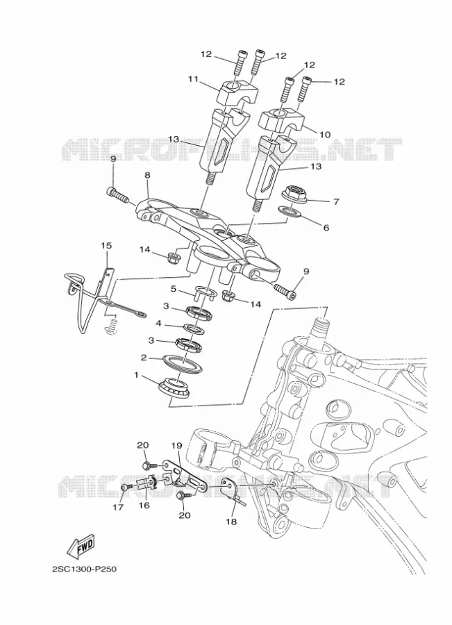DIRECTION Yamaha MOTO 900 2016 MT  MT09TRA