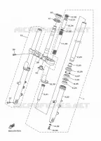 FOURCHE pour Yamaha DIVERSION 600 de 2016