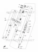 FOURCHE pour Yamaha DIVERSION 600 ABS de 2016