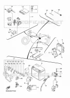 PARTIE ELECTRIQUE 2 pour Yamaha XVS950CR de 2015