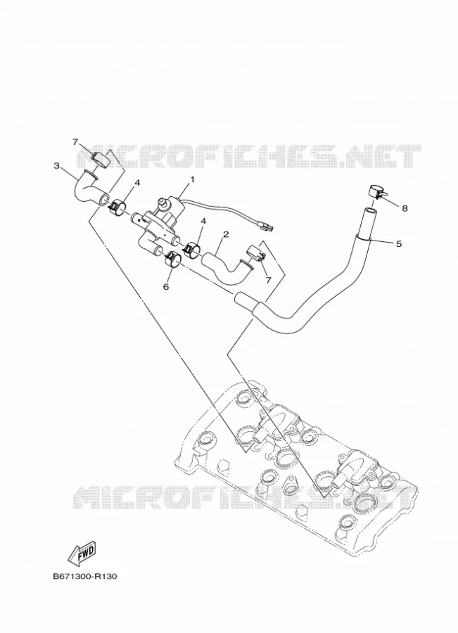 SYSTÈME D'ADMISSION D'AIR AIS Yamaha MOTO 1000 2016 MT  MTN1000
