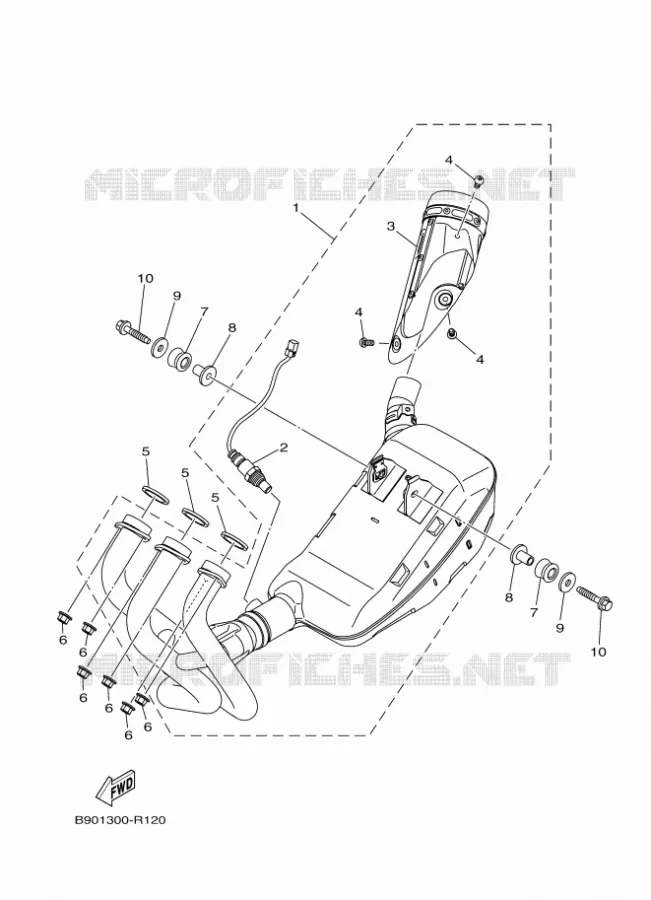 ECHAPPEMENT Yamaha MOTO 850 2016 XSR  MTM850