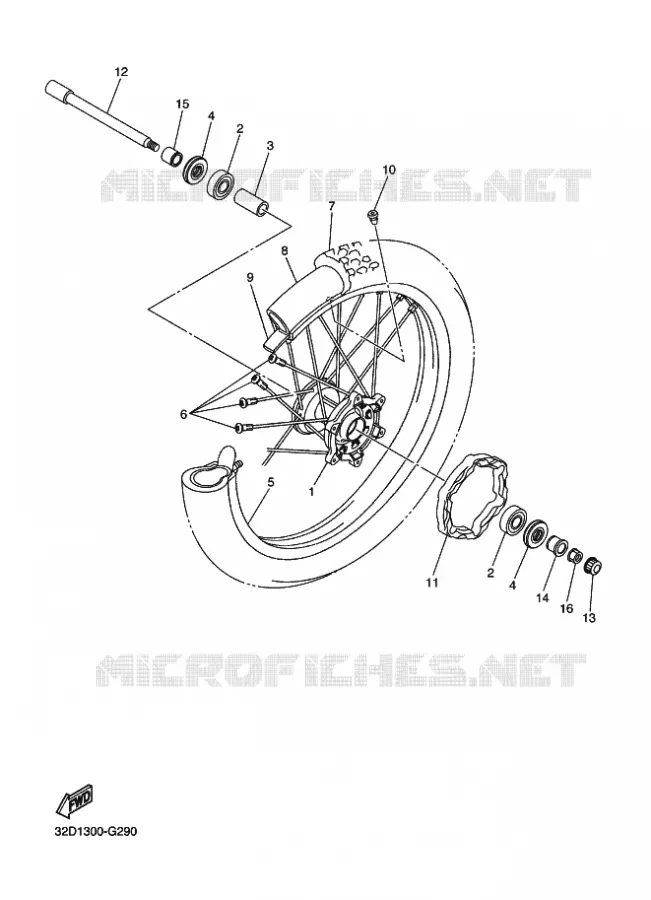 ROUE AVANT Yamaha MOTO 250 2016 WR-R  WR250R