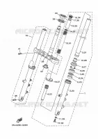 FOURCHE pour Yamaha DIVERSION 600 F de 2016