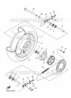 ROUE ARRIERE pour Yamaha DIVERSION 600 F de 2016