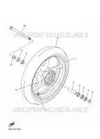 ROUE AVANT pour Yamaha DIVERSION 600 F de 2016