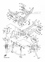 SUPPORT / REPOSE PIEDS pour Yamaha DIVERSION 600 F de 2016