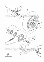 ROUE ARRIERE pour Yamaha MT-07 ABS de 2017