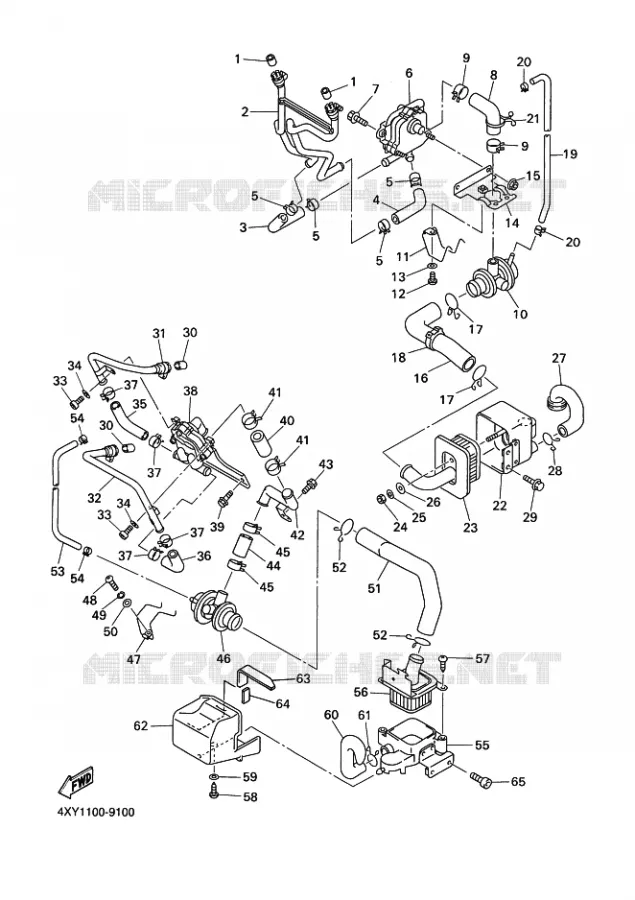 SYSTÈME D'ADMISSION D'AIR AIS Yamaha MOTO 1300 2000 ROYALSTAR  XVZ13TF