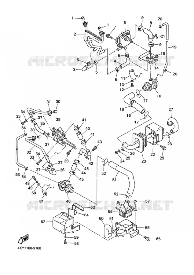 SYSTÈME D'ADMISSION D'AIR AIS Yamaha MOTO 1300 2000 ROYALSTAR  XVZ13TF