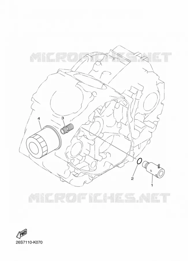 FILTRE A HUILE Yamaha MOTO 950 2016 XV  XVS950CR