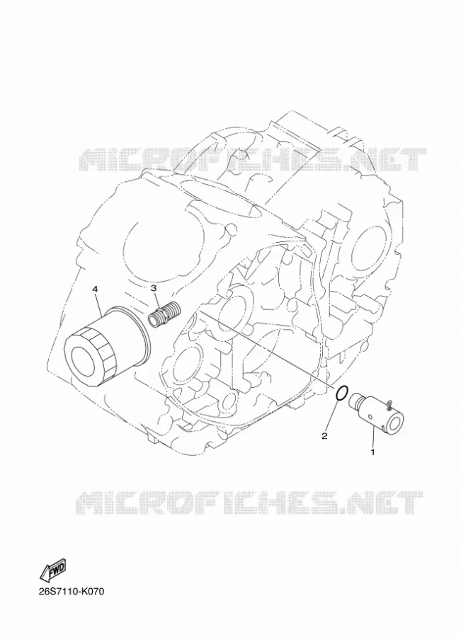 FILTRE A HUILE Yamaha MOTO 950 2017 XV  XVS950CUD-A