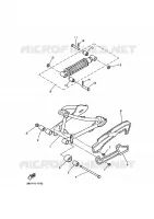 BRAS OSCILLANT / AMORTISSEUR pour Yamaha PW80 de 1995