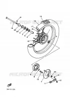 ROUE AVANT pour Yamaha PW80 de 1995