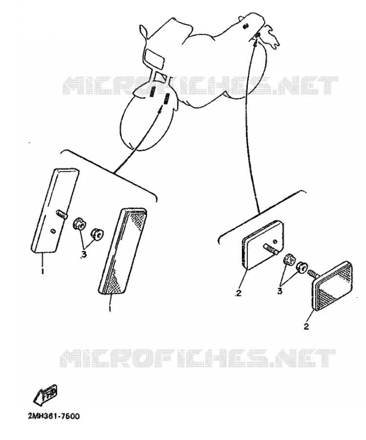 PIÈCES OPTIONNELLES - ELECTRIQUE Yamaha MOTO 750 1987 FZ  FZ750